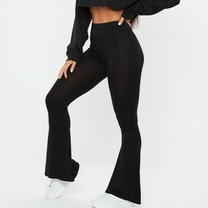 NWOT MISSGUIDED BLACK FLARE PANTS